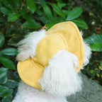 Cute Corduroy Pet Hat with Ear Holes, Outdoor Sun Protection Pet Hat, Pet Clothing Supplies for Small Medium Large Dogs & Cats