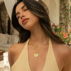 Rotnso 14K Gold Plated Couple Heart Necklace Set - "Te Amo" Virgin Mary Pendant, Valentine'S Day Gift