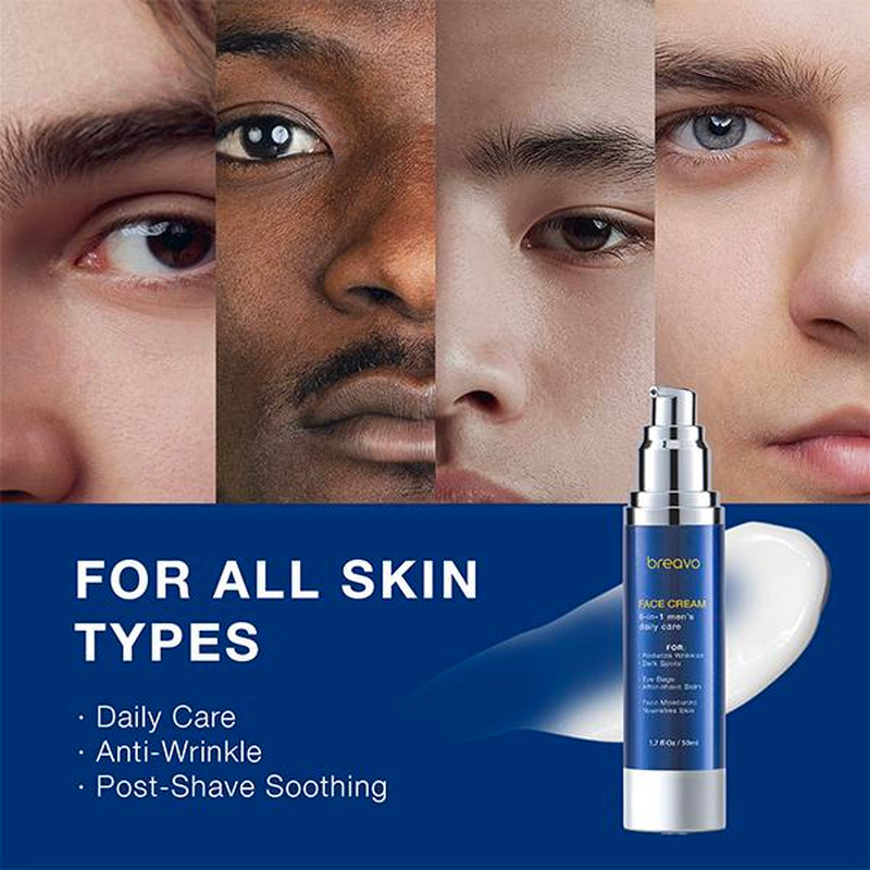 Men'S Face Moisturizer: anti Aging Cream, Wrinkles Cream, Hyaluronic Moisture, Skincare, Comfort ,Moisturizing ,Hydrating,