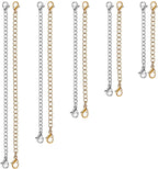 Necklace Extender 10 PCS Chain Extenders for Necklaces Premium Jewelry Bracel...