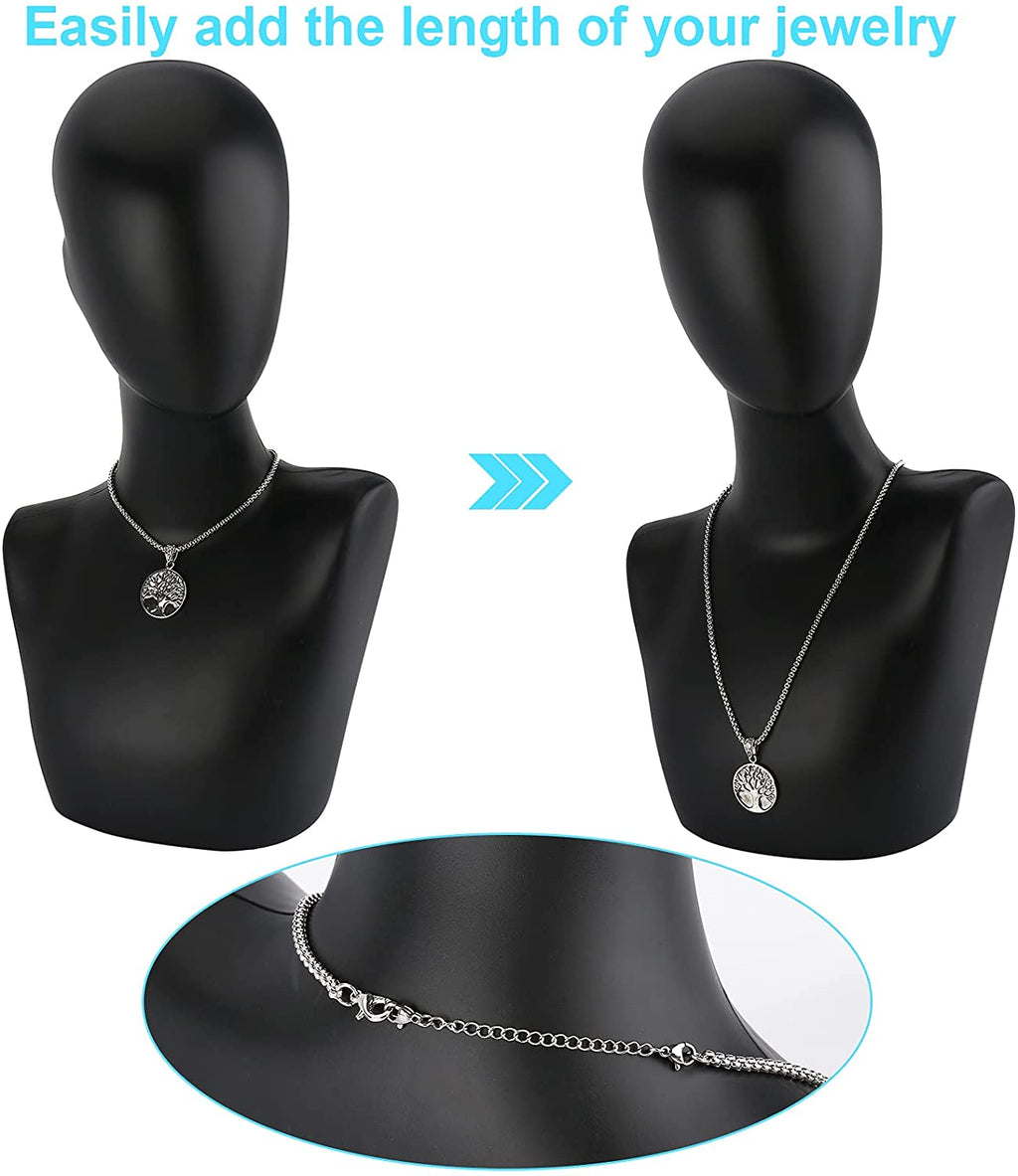 Necklace Extender 10 PCS Chain Extenders for Necklaces Premium Jewelry Bracel...